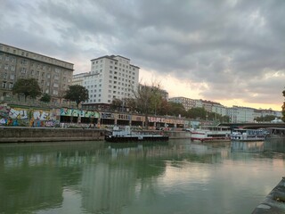 Obraz premium Vienna Austria panoramic city scapes 