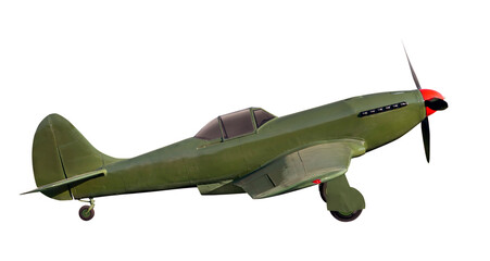 Fototapeta na wymiar Old military fighter aircraft
