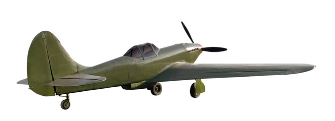 Old military fighter aircraft