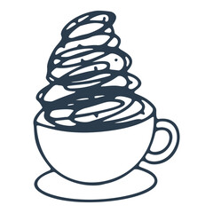 mug christmas isolated illustration