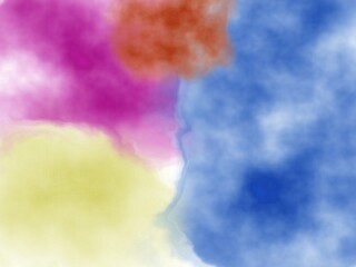Colorful Watercolor Abstract Shapes Background