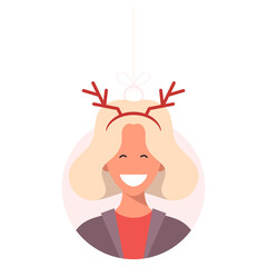 christmas ball person character avatar