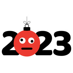 Obraz premium happy new year 2023 logo