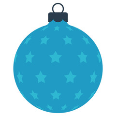 Fototapeta premium flat christmas bauble ball