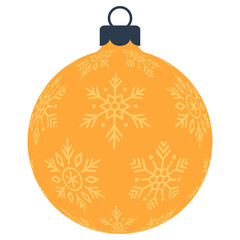 Fototapeta premium flat christmas bauble ball