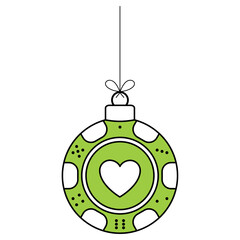 casino poker christmas chip