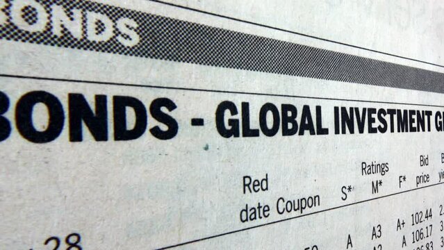 Bonds global investement grade report camera slide