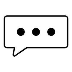 chat speech bubble icon