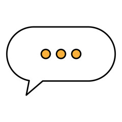 chat speech bubble icon