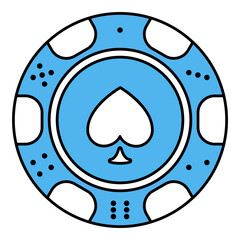casino poker chip icon