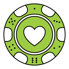 casino poker chip icon