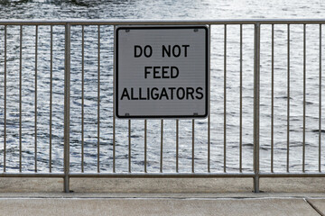 do not feed the alligator