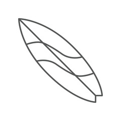 Ride sea wave with your Surfboard for water sport. Sea extreme sport pattern. surf Longboard Shape Equipment for Surfing. surfing board icon. Vector illustration filled outline style. EPS10