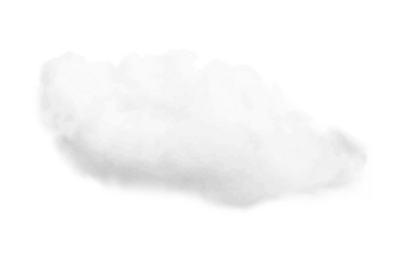 Realistic white cloud isolated