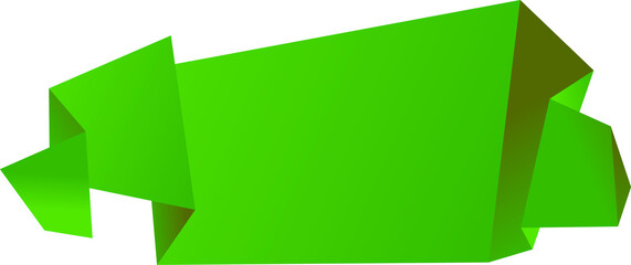 Obraz premium Vector label polygon fold paper graphic.