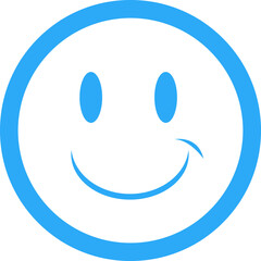 blue icon for smile icon
