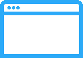blue icon of internet browser