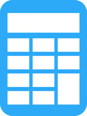 Blue icon calculator 