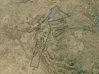 South-East, Botswana. High-res satellite. No legend