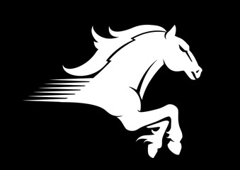 Wild horse sport logotype