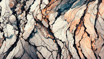 Fototapeta premium White marble texture abstract background pattern with high resolution.