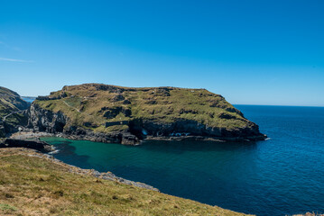 Beautiful the coast of the sea in Tintagell