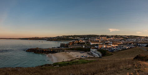 View of the port on Cornwall