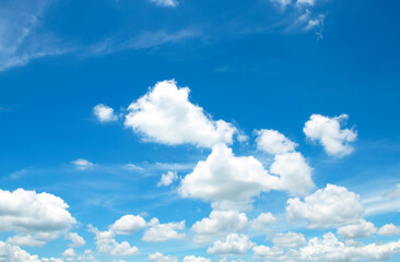 Blue sky background and white clouds