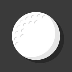 Vector of golf ball. Vector illustration with black background. Suitable for content design assets.
