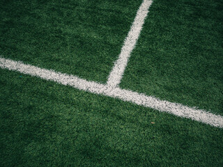 Obraz premium lines on a soccer field