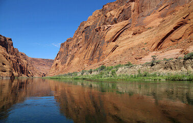 Fototapeta na wymiar Landscape in Colorado River gorge - Northern Arizona