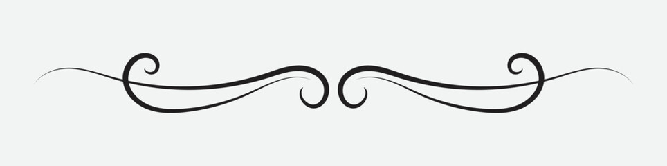 text delimiter for your projects. text divider. vintage border. Vector illustration.