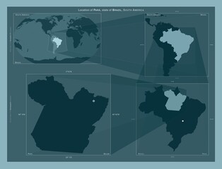 Para, Brazil. Described location diagram