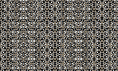  Seamless repeat abstract flower pattern design illustration