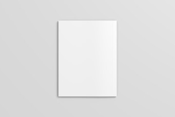 Back cover us letter magazine mockup