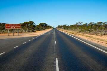 The Longest Straight Road in Australia
