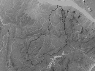 Piaui, Brazil. Grayscale. No legend