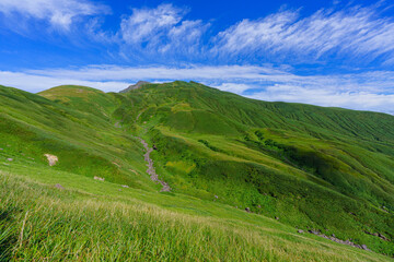 Naklejka premium 鳥海山登山 山岳信仰の地 秋田富士