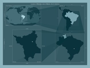 Roraima, Brazil. Described location diagram