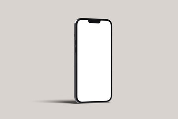 Smartphone 13 pro mockup blank