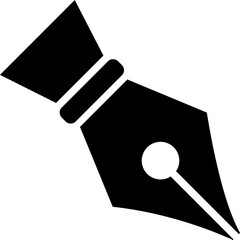 Fountain pen icon vector. Pen icon symbol. Simple design style on white background