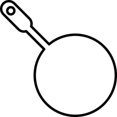  Frying pan icon in trendy flat style isolated on background..eps