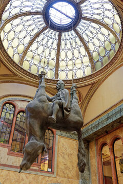 Statue of King Wenceslas Riding an Upside-Down Dead Horse