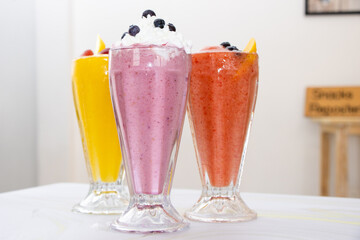 Smoothies frescos y recién hechos