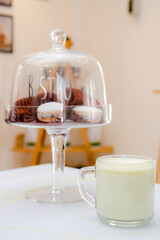 Galletas y te de matcha