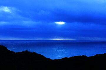 angel's stairs at morning ocean