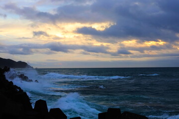  angel's stairway at sunrise beach