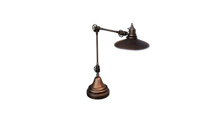 3D model of a table lamp in different angles and poses rendered for your collage as a prop on a transparent background. 3D Rendering, 3D Illustration, PNG.