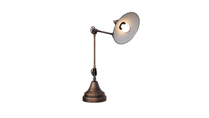 3D model of a table lamp in different angles and poses rendered for your collage as a prop on a transparent background. 3D Rendering, 3D Illustration, PNG.