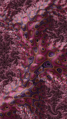 Artistic and imaginative digitally designed abstract 3D fractal background